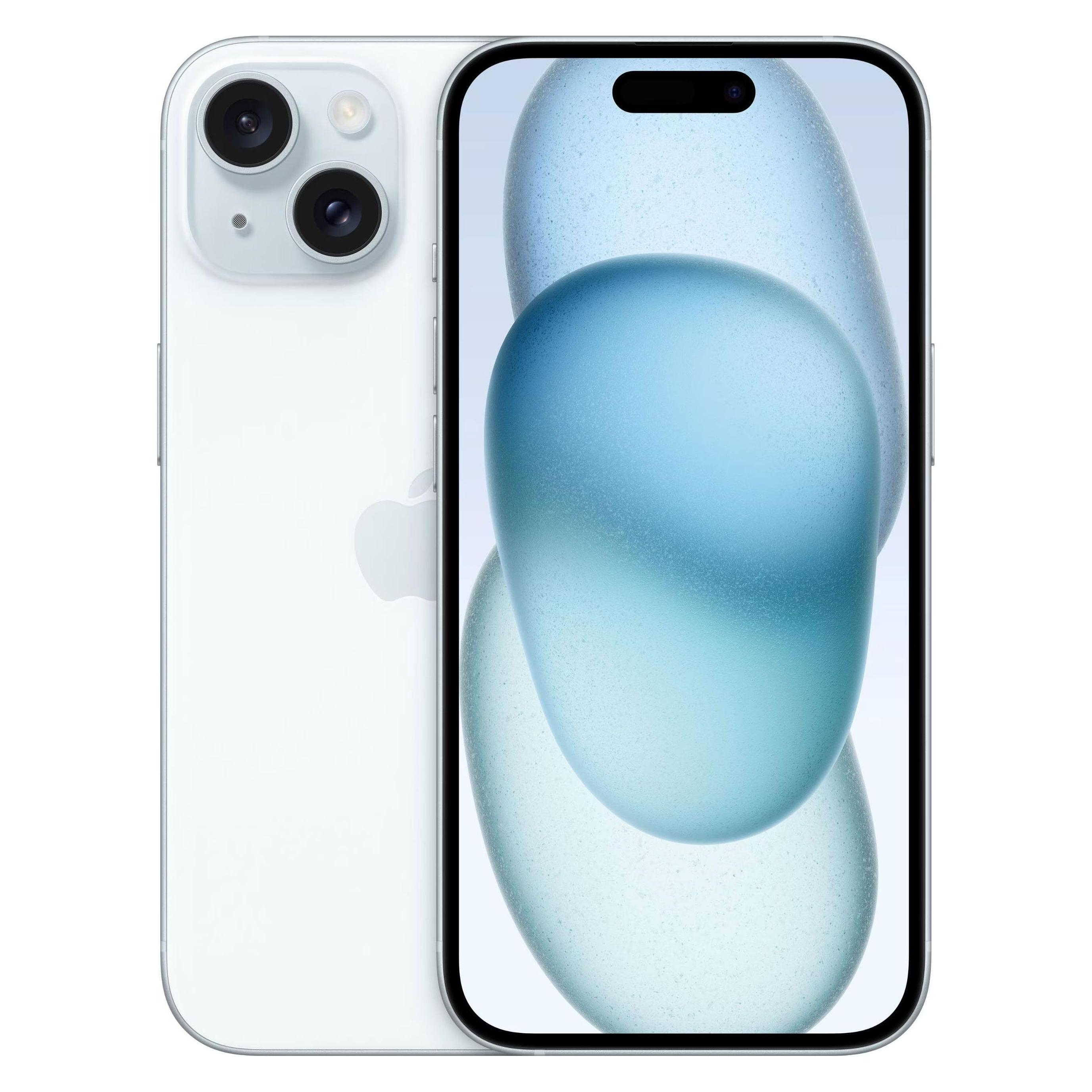 Apple iPhone 15 (128 GB, Blue, 6.10", SIM + eSIM, 5G) (MTP43ZD/A)