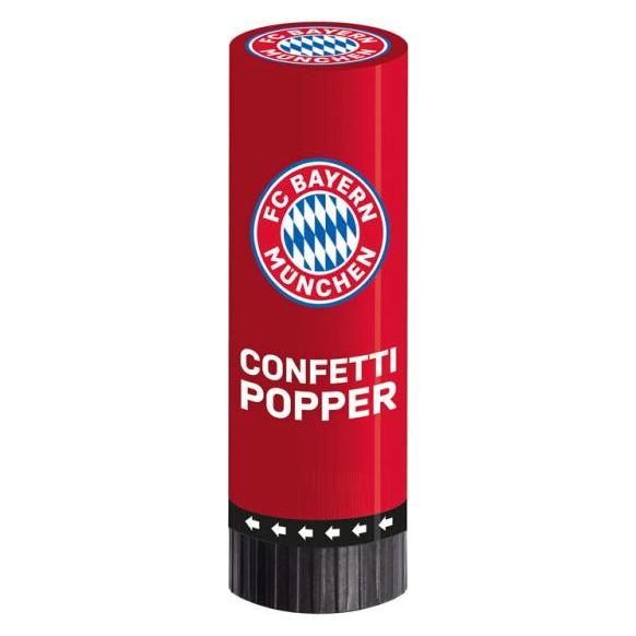Amscan 2 Konfetti-Popper FC Bayern München 4,4 x 15,2 cm (2 Stk.) (9906519)