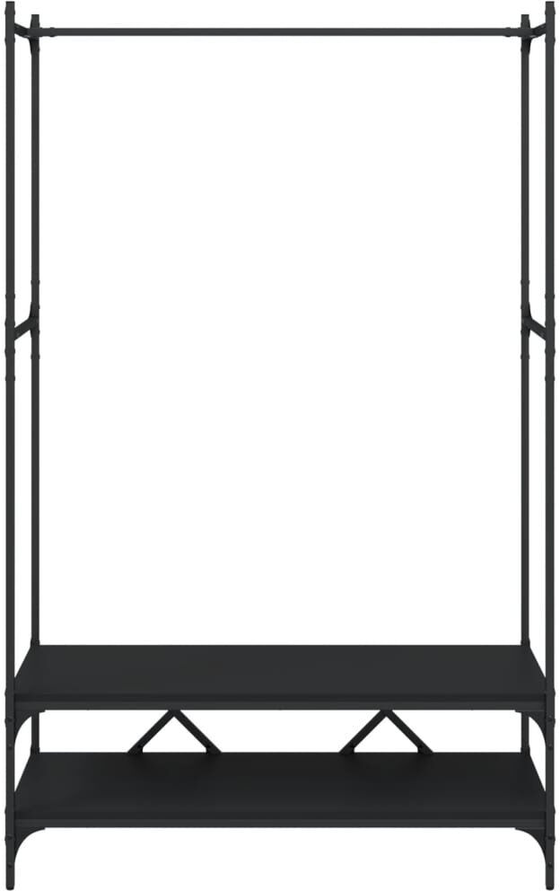 Borough Wharf Caledon 100cm Clothing Rack Black