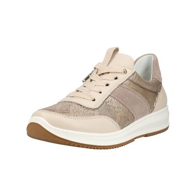 Sneaker ARA "Ara Sneaker Leder/Textil", Damen, Gr. 40, beige, Leder, Textil, Schuhe Sneaker