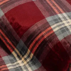 Wellness-Fleece "Karo", weinrot-color