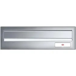 Renz, Briefkasten Zubehör, Frontplatte kombinierbar, eckig, 300 x 110 mm, Edelstahl gebürstet