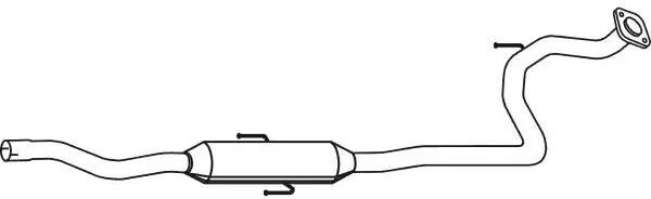 VEGAZ TS-489 Mittelschalldämpfer