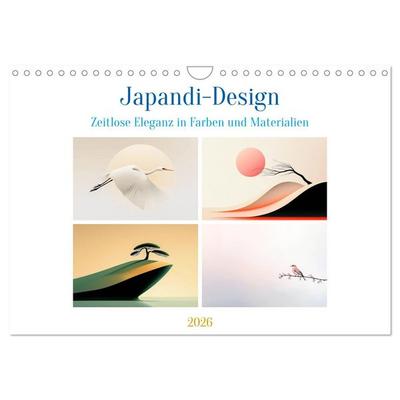 Japandi-Design (Wandkalender 2026 DIN A4 quer), CALVENDO Monatskalender