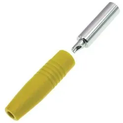 RS PRO, Messleitung, 4 mm Bananenbuchse Gelb, Kontakt vernickelt, 30V / 24A, Lötanschluss
