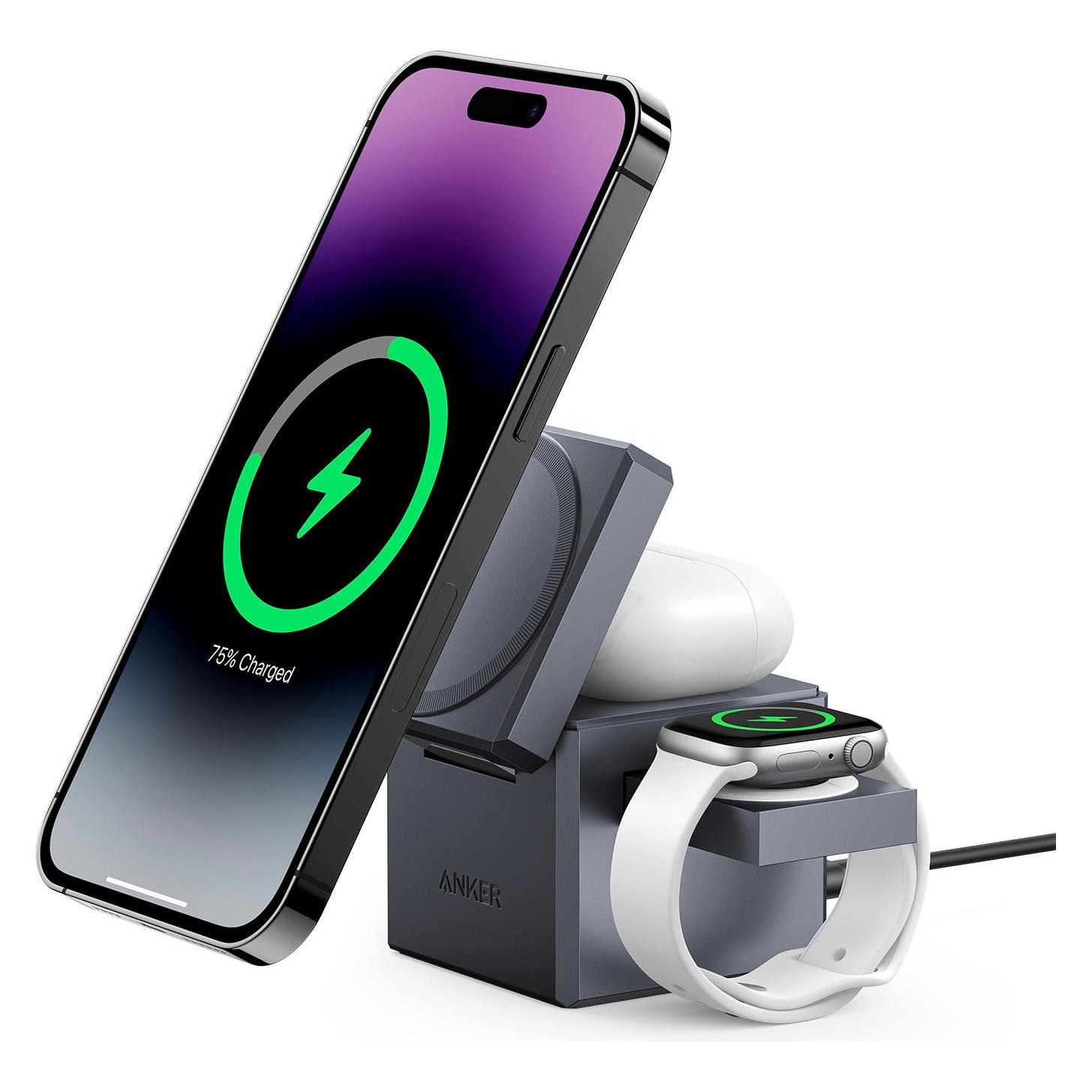 Anker MagGo 3-in-1 Cube Charging Station (15 W) (Y1811G11)