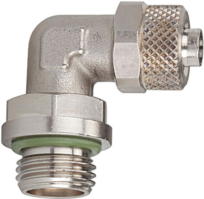 Riegler Raccord coudé vissable, pivotant, G 1/8 a., FKM, Clé 6/4 (13.518-6-V)