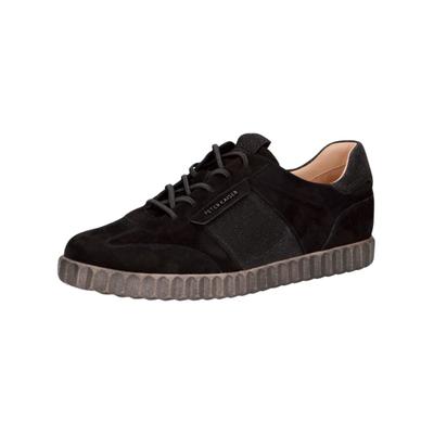 Sneaker PETER KAISER "Peter Kaiser Sneaker Leder/Textil", Damen, Gr. 39, schwarz, Leder, Textil, Schuhe Sneaker