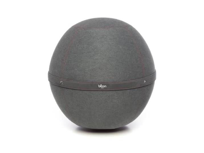 Bloon Siège Ballon Bureau Ergonomique Premium Déperlant\, Anti Mal de Dos\, Anti-dérapant\, Anti-tâches & Ultra-résistant Fait à la Main au Portugal Couleur Gris Silice 55 cm