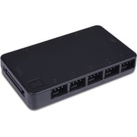 Core 10x 4-Pin PWM Splitter, Lüftersteuerung schwarz, mit SATA-Stromanschluss