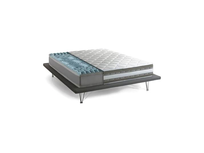 Matelas double en memory foam blanc 140x200 cm