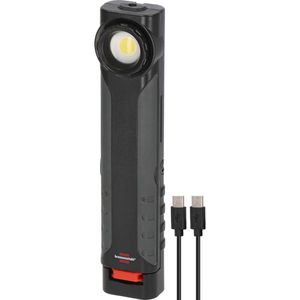 Brennenstuhl Arbeitsleuchte HL 600 AD, LED, 600 & 180 Lumen, IP54, mit Haken, Magnet, Dynamo & Akku