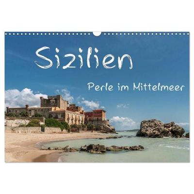 Sizilien - Perle im Mittelmeer (Wandkalender 2027 DIN A3 quer), CALVENDO Monatskalender