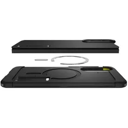 Spigen - Tough Armor MagSafe - Samsung Galaxy S25 Edge - Black (Samsung Galaxy S25 Edge), Smartphone Hülle, Schwarz