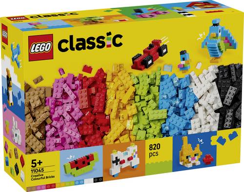 11045 LEGO CLASSIC Kreative Bunte Steine MINT-Set baubare Fahrzeuge, Tiere, Lebensmittel, eine Gitarre und weitere Modelle