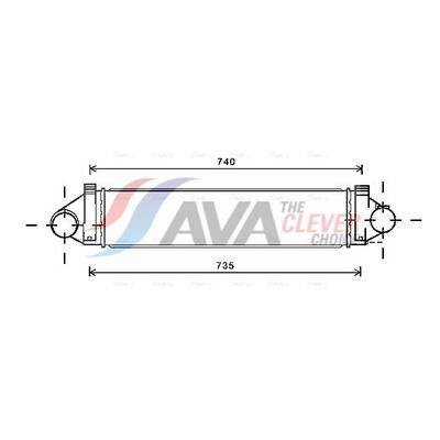 AVA CLEVER CHOICE Ladeluftkühler fda4494 für Ford