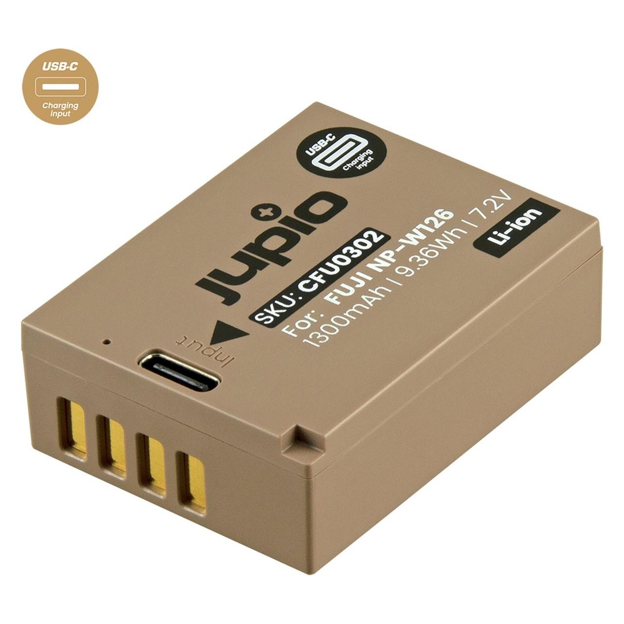 Jupio Fujifilm NP-W126S USB-C (Kamera Akku) (CFU0302)