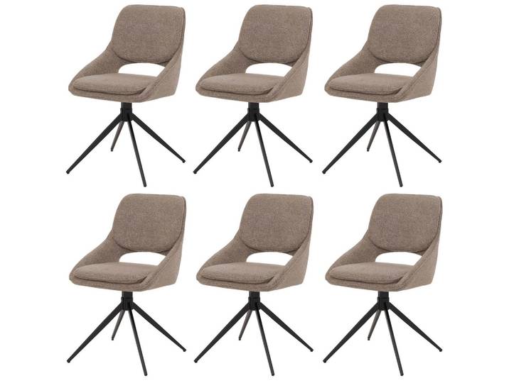 ESSZIMMERSTUHL Beige 6er-Set