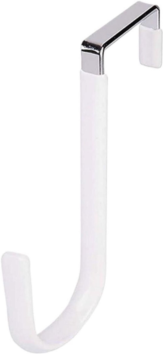 Wit Deurhaak Kranshouder voor Decoratie - 12,5 cm