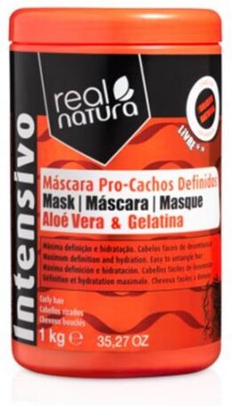 Real Natura Máscara Sem Sal Pro-Cachos Definidos 1kg