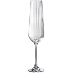 4er-Set Sektglas Sandra Optik 200 ml Kristall, Kristalloptik Transparent Klar