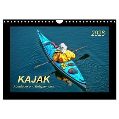 Kajak - Abenteuer und Entspannung (Wandkalender 2026 DIN A4 quer), CALVENDO Monatskalender