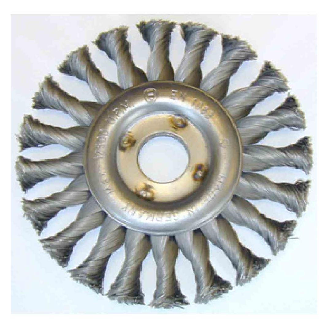 Ironside Scheibenbürste 125mm/22,2 gezopft, für Winkelschleifer (243001)