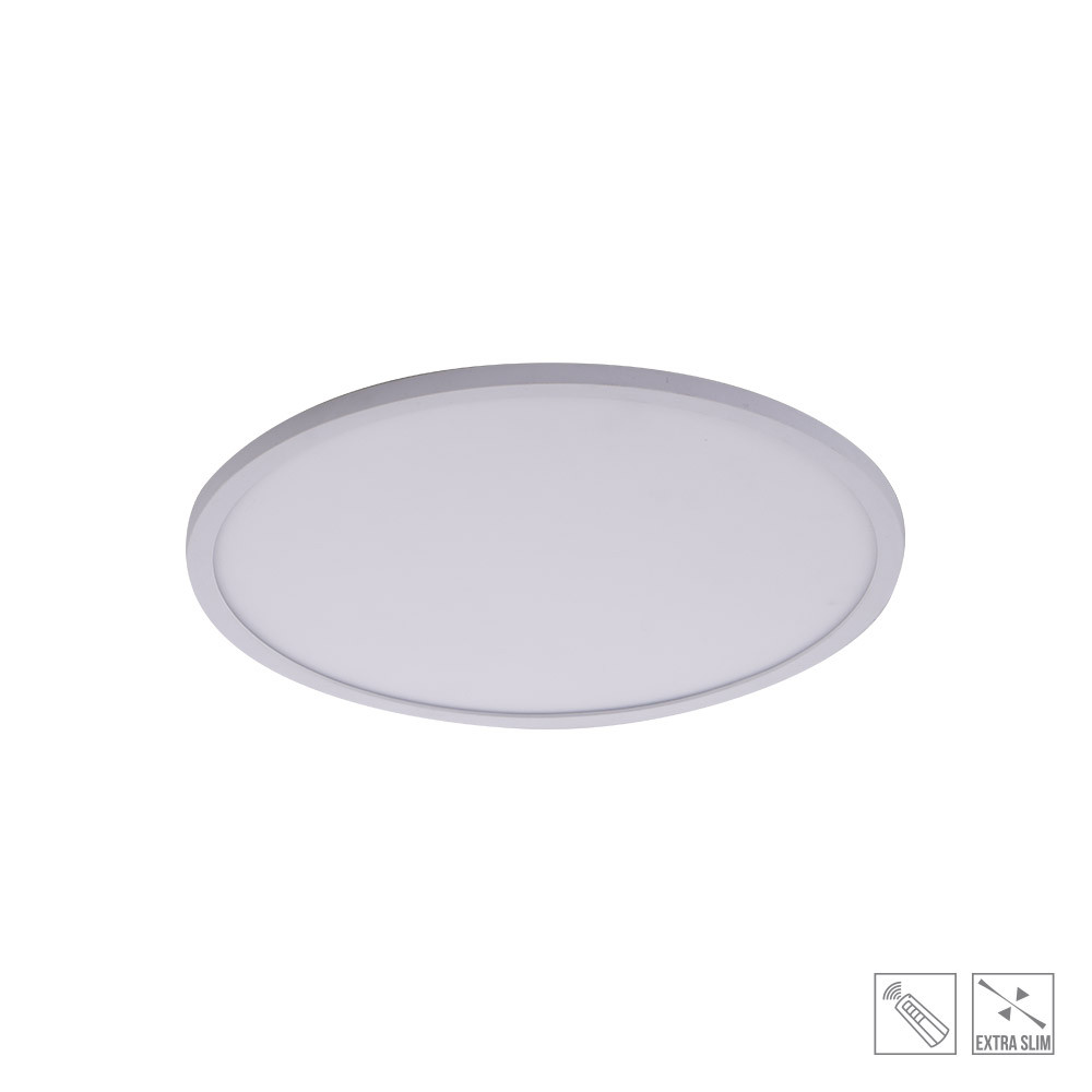 Prezent LED-plafondlamp, rond, matwit