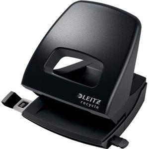 Leitz Locher 5003-00-95, NeXXt recycle, schwarz, Bürolocher, Stanzleistung ca. 30 Blatt