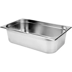 TRIZERATOP Contenedor gastronómico, contenedor de catering de acero inoxidable GN 1/1 profundidad 150 mm, 530 x 325 mm