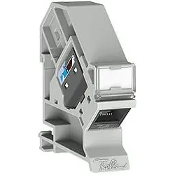 ABN BP112 Best,-Paket RJ45-Schnittstelle AAR Cat, 6A Modul und Halter für Hutschiene 45°