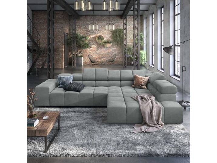 HOMELIV. Ecksofa Charlotta 319x215x82cm Webstoff