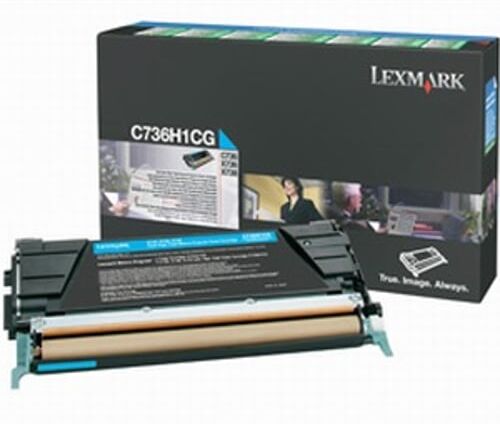 Lexmark C736H1CG toner ciano