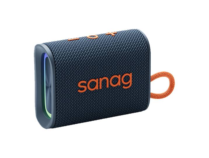 Sanag M13SIIProMax stoffen krachtige bas RGB IPX7 waterdichte draagbare draadloze Bluetooth-luidspreker geweven stoffen hifi-buitenluidspreker S-M13SIIProMax-PT-Speaker-Blue