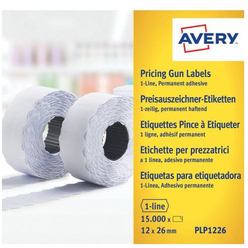 AVERY Zweckform Preisetiketten weiß permanent 26,0 x 12,0 mm, 1 Rollen