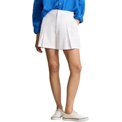 RALPH LAUREN Short SHRT-Pleated, weiss