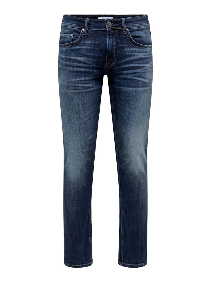 ONLY & SONS Jeans "Weft" - Slim fit - in Dunkelblau - W36/L32