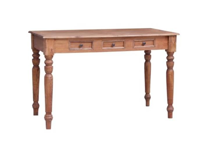 YUOGHRTFE Schreibtisch mit 3 Schubladen 117x57x75 cm Altholz Massiv Rustikaler Charme, Beistelltisch oder Konsolentisch, Einfache Montage, Stauraum