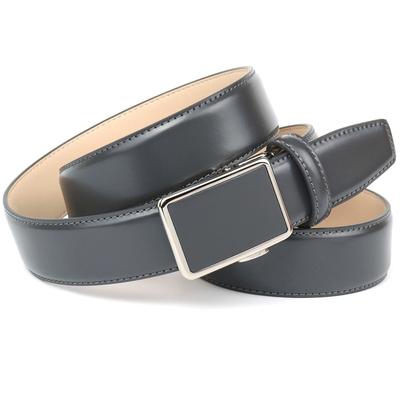 Ledergürtel ANTHONI CROWN, Herren, Gr. 90, grau, Leder, unifarben, Gürtel Ledergürtel, Ledergürtel - Perfekte Eleganz für Anzüge