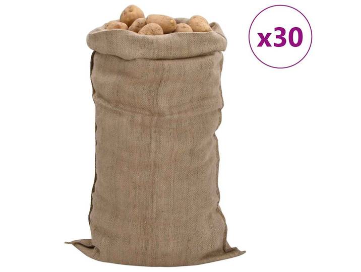 vidaXL Jutesäcke 30 Stk. 65x135 cm 100% Jute 340 g/m²