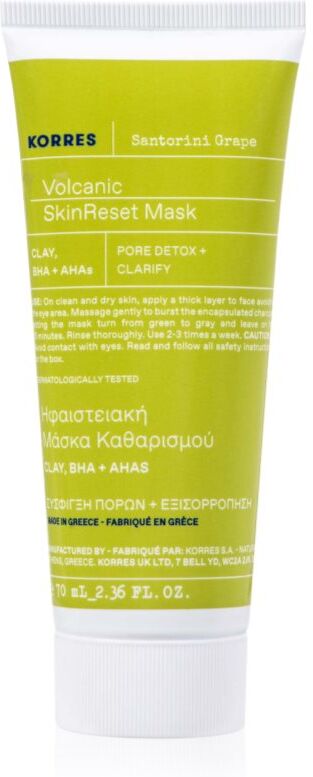Korres Santorini Grape cleansing mask with activated charcoal 70 ml