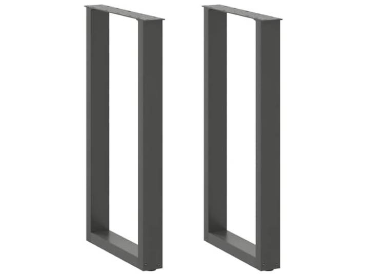 vidaXL Bartischbeine U-Form 2 STK. Anthrazit 40x(90-91) cm Stahl