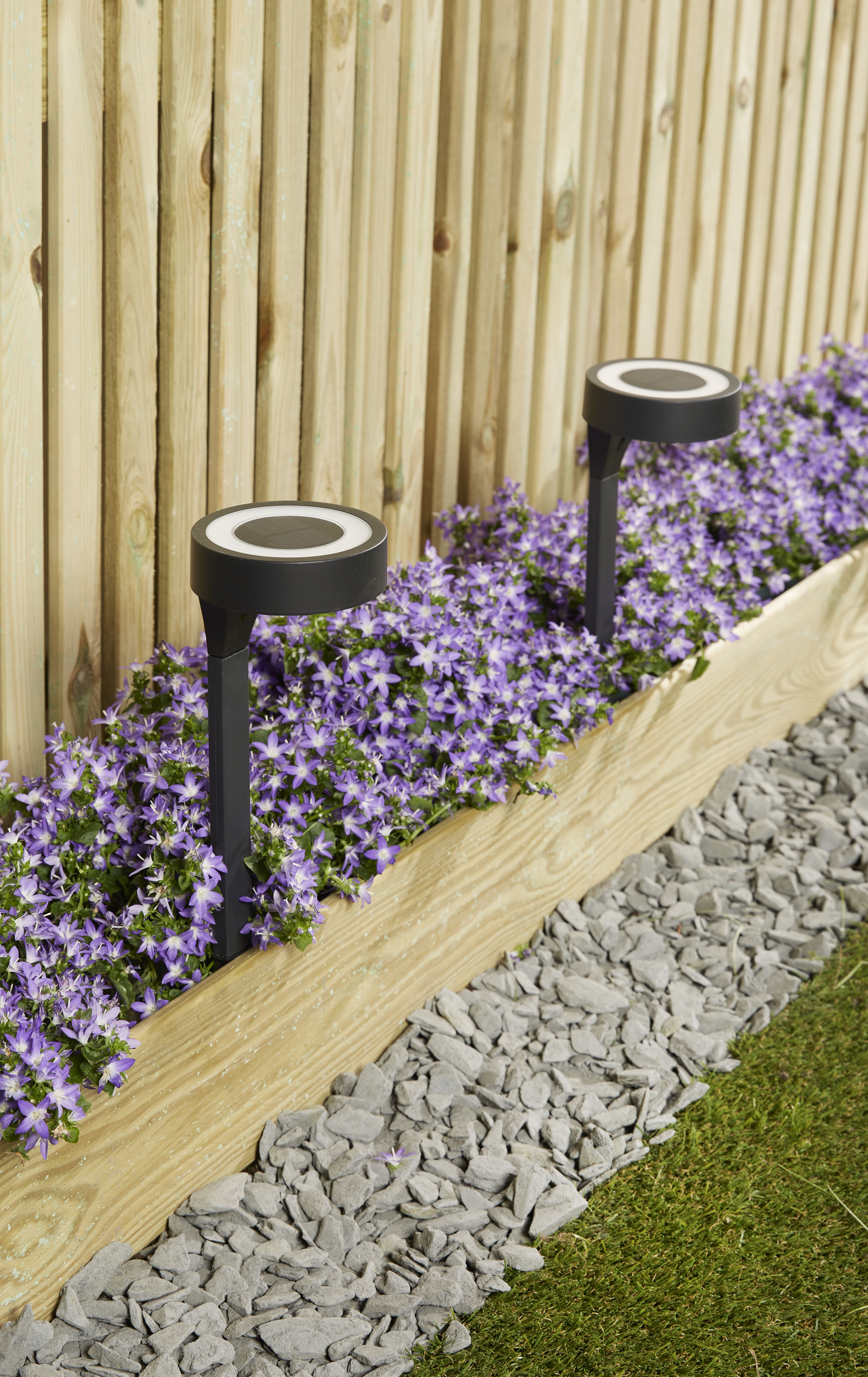 Gartenleuchte LUXFORM "Solar-Gartenleuchten - Orange - 2 St - LED", schwarz, 2 Stk., Leuchten, Gartenleuchte, Ganzjährig Solar schwarz 2 Stk.