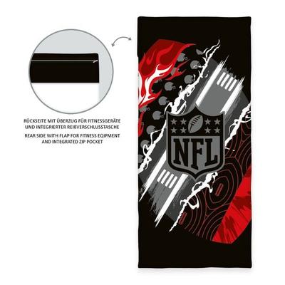 NFL 6941601547 - Fitness-Tuch mit Flap, 50x110 cm + 15 cm Flap, 100% Polyester