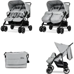 Lorelli, Kinderwagen, Zwillingswagen TWIN Wickeltasche (6 Monate - 3 Jahre)