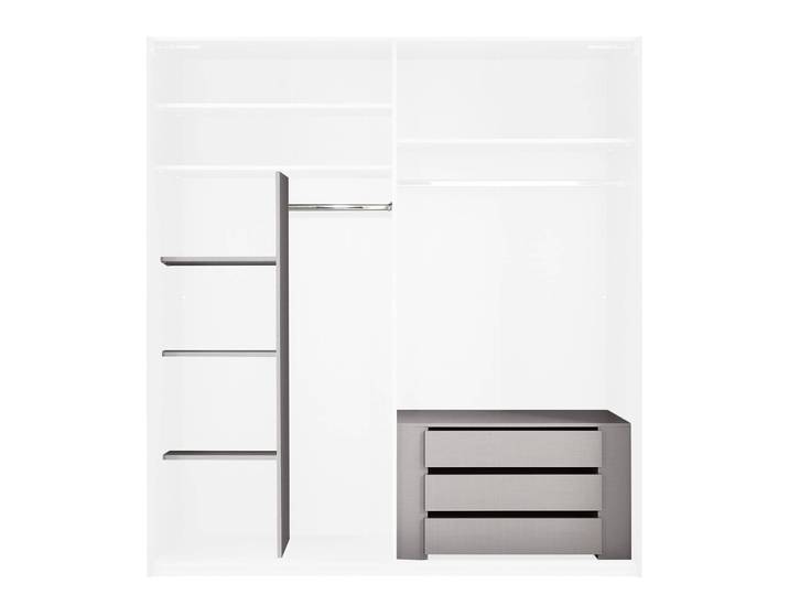 Zubehör für freshtogo Kleiderschränke 218cm Grau Comfort Spanplatte, foliert