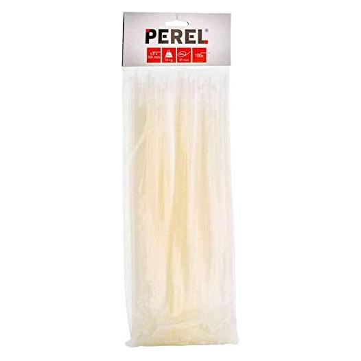 Velleman NYLON-KABELBINDER-SET - 4.8 mm x 300 mm - weiss (100-tlg.) (Klettkabelbinder, 300 mm, 100 Stk.) (ECTW300)