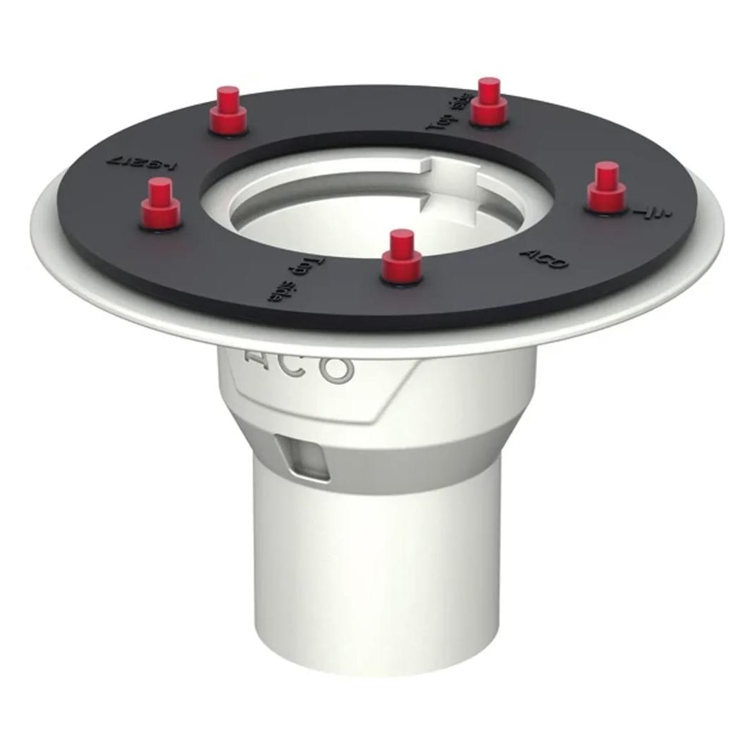 ACO Bodenablauf Passavant DN100/90 Grad/2,0l/s/Pressfl./epoxiert (800 mm) (55716020)