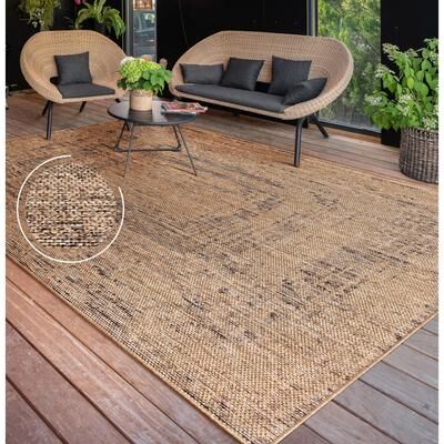 Paco Home Indoor & Outdoor Rug with Mottled Boho Pattern