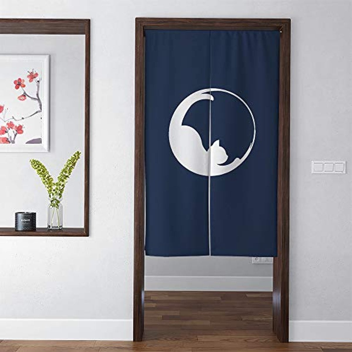 Japans Deurgordijn van Katoen voor Keuken en Woonkamer, 85 x 140 cm
